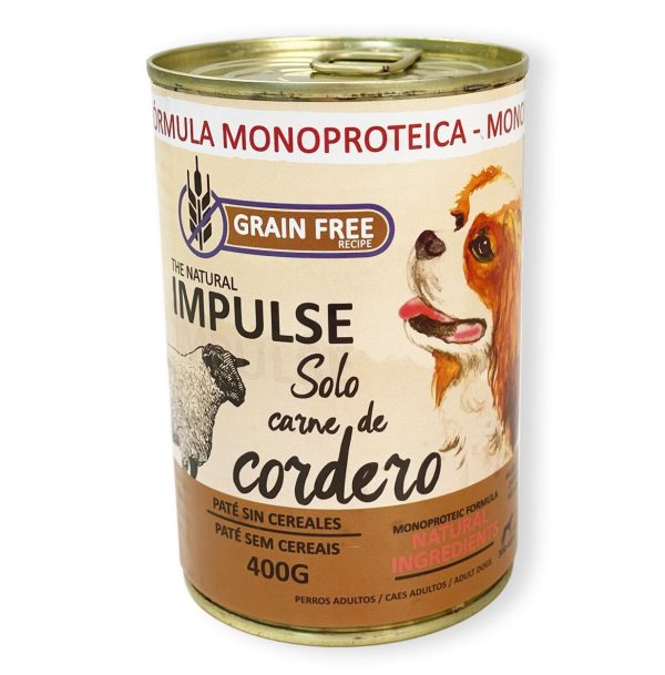 IMPULSE DOG HUMEDO CORDERO 400GR