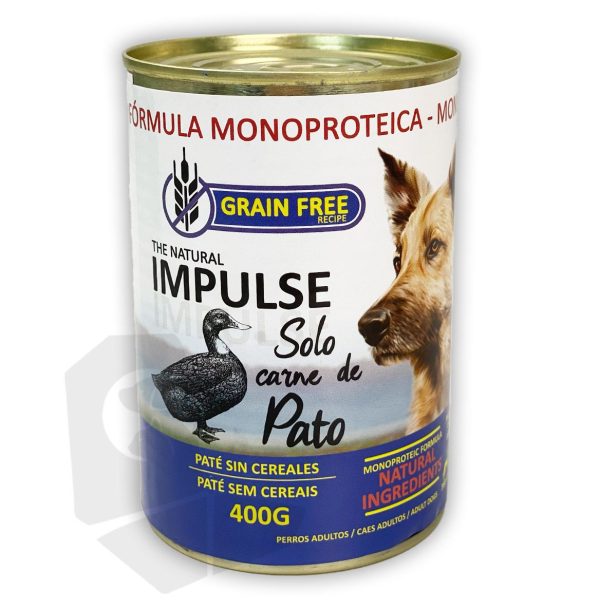 IMPULSE DOG HUMEDO PATO 400GR