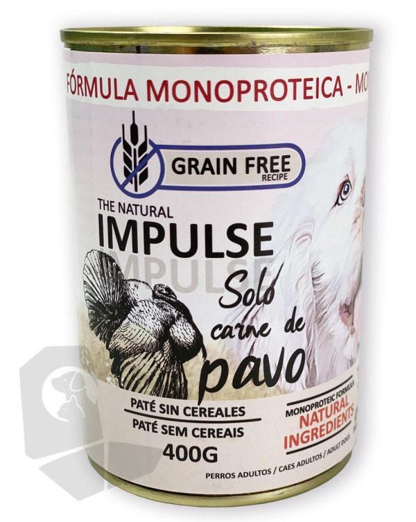 IMPULSE DOG HUMEDO PAVO 400GR