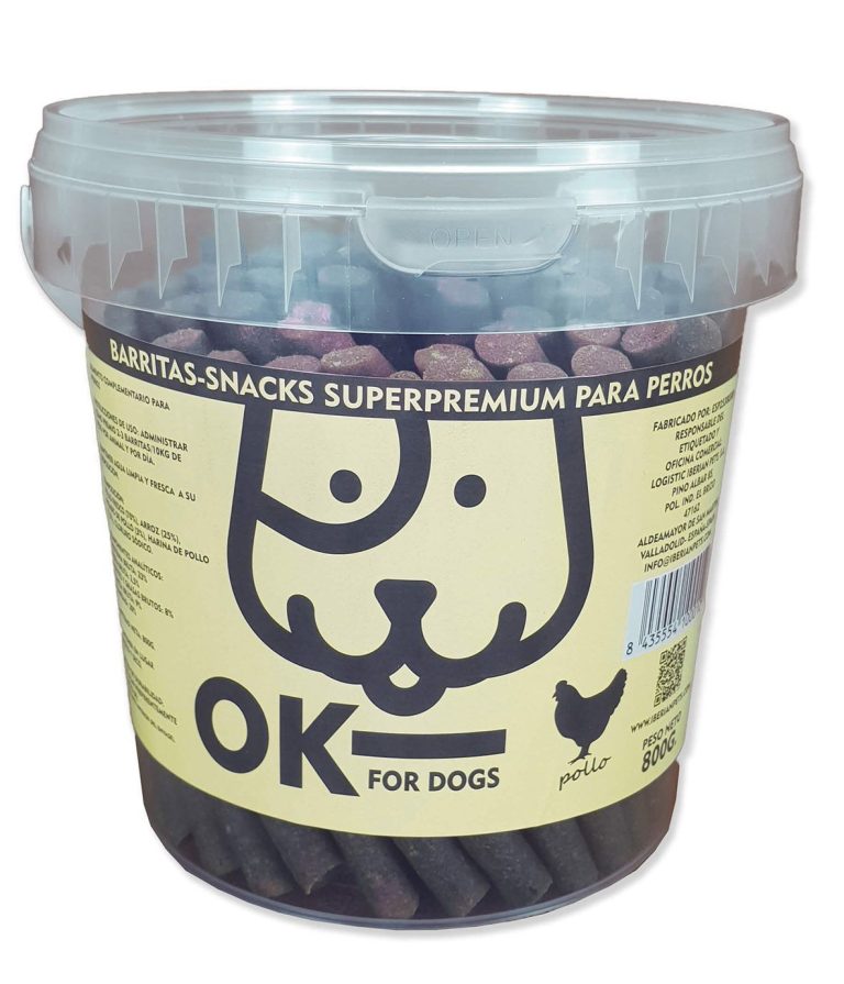 Barritas OK FOR DOGS Pollo 800G