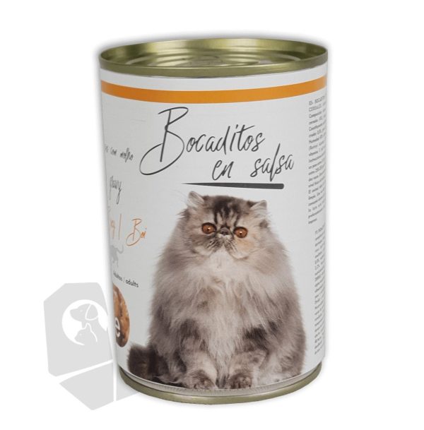 Bocaditos en salsa cat buey 415gr
