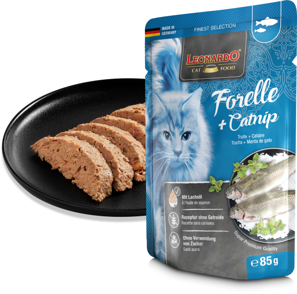 LEONARDO TRUCHA + MENTA GATUNA 85g