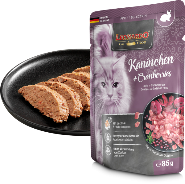 LEONARDO CONEJO + ARÁNDANOS ROJOS 85g