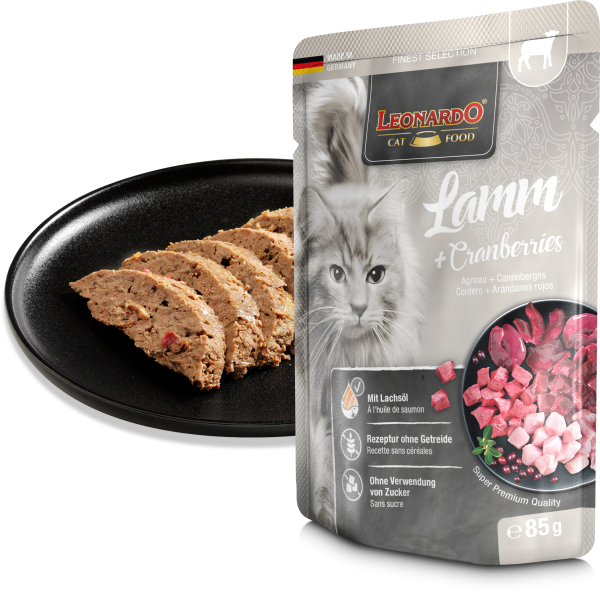 LEONARDO CORDERO + ARÁNDANOS ROJOS 85g