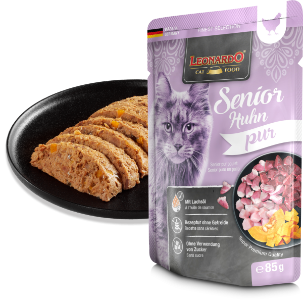 LEONARDO SENIOR PURO EN POLLO 85g