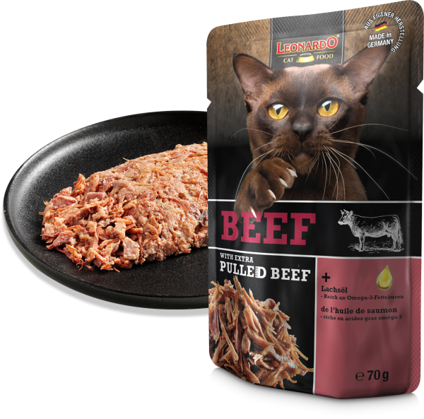 LEONARDO CARNE DE RES CON CARNE DESMENUZADA EXTRA 70g