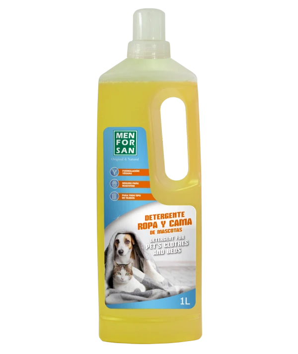 Detergente para ropa y cama de mascotas 1L