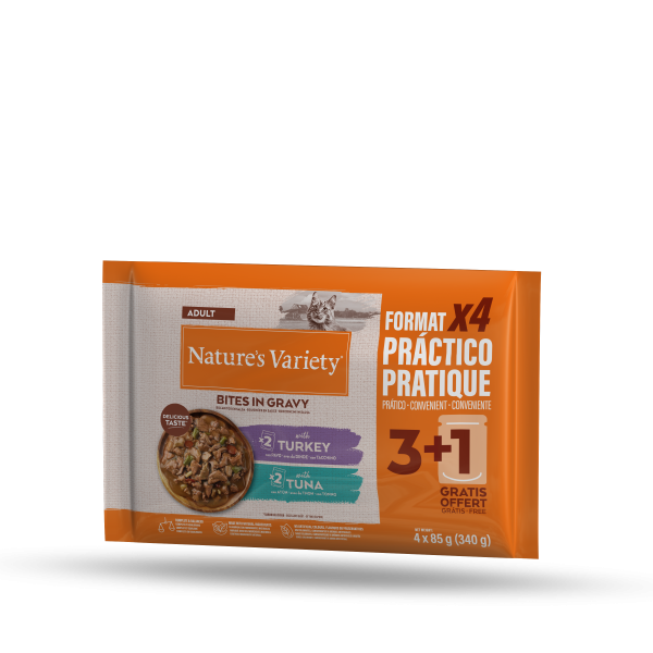 Nature's Variety BOCADITOS EN SALSA CON PAVO O ATÚN