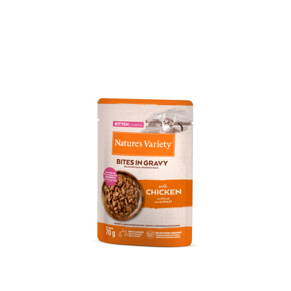 Nature's Variety BOCADITOS EN SALSA PARA GATITO CON POLLO