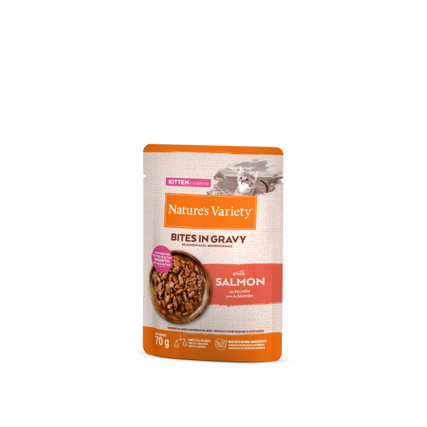 Nature's Variety BOCADITOS EN SALSA PARA GATITO CON SALMON