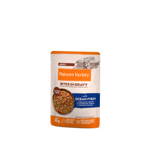 Nature's Variety Bocaditos en salsa con pescado del océano