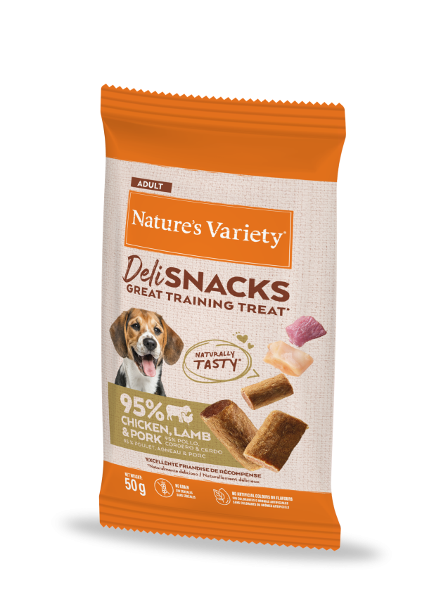 Nature's Variety Deli Snacks Naturales con Cordero y Pollo