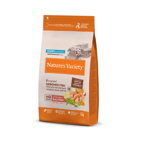 Nature's Variety NO GRAIN NO GRAIN PUPPY MED/MAXI SALMÓN NORUEGO
