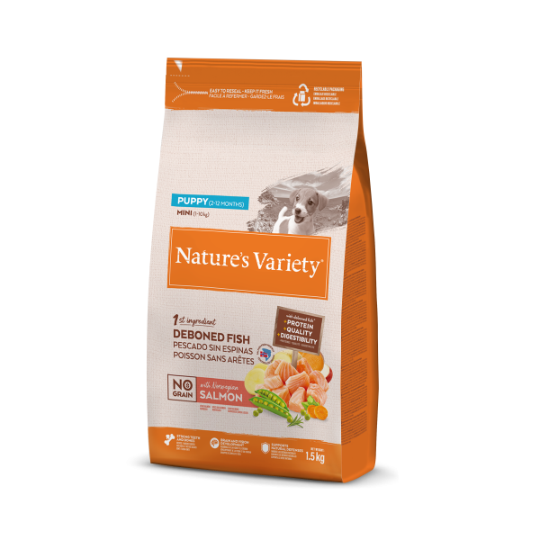 Nature's Variety NO GRAIN PUPPY MINI SALMÓN NORUEGO