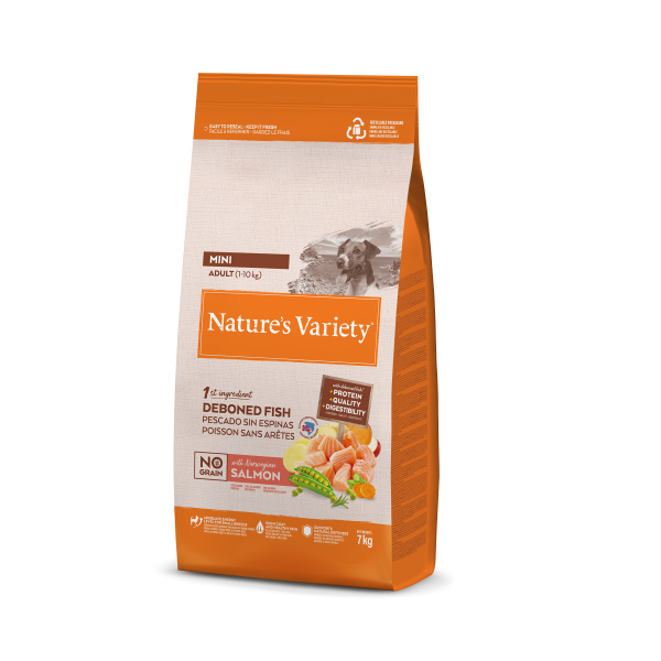 Nature's Variety NO GRAIN ADULT MINI SALMÓN NORUEGO