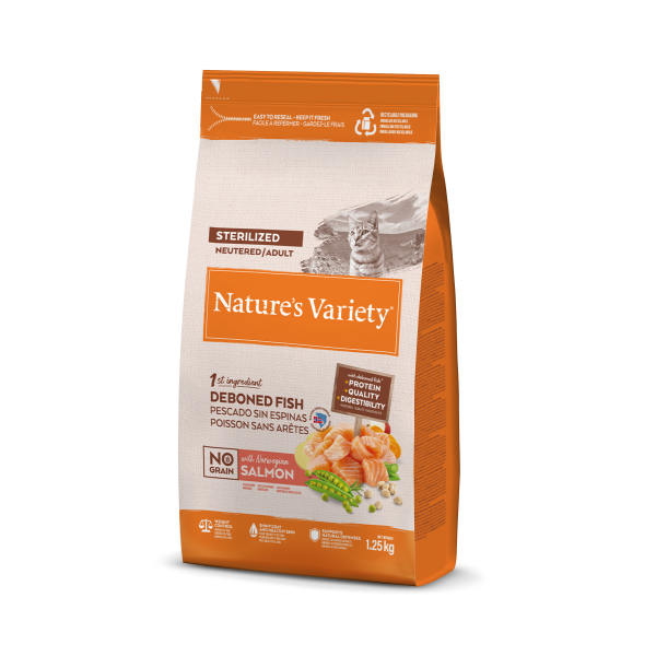 Nature's Variety NO GRAIN STERILIZED SALMÓN NORUEGO