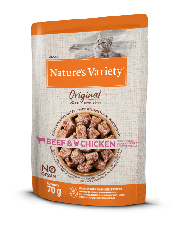 Nature's Variety NO GRAIN Paté Buey y Pollo