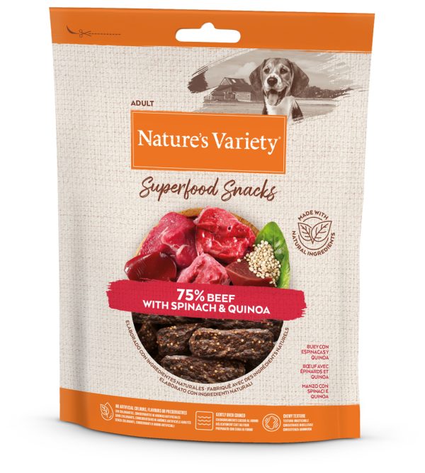 Nature's Variety Original Superfood Snacks Buey