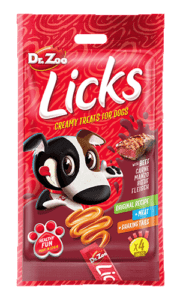 LICKS CARNE PERRO Snack LÃquido 15gr x 4uds
