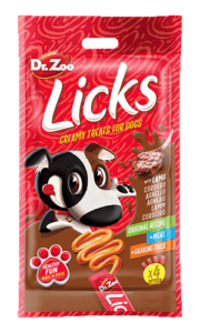 LICKS CORDERO PERRO Snack LÃquido 15gr x 4uds