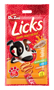 LICKS POLLO PERRO Snack LÃquido 15gr x 4uds