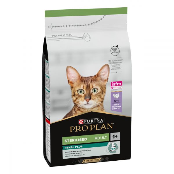 PURINA® PRO PLAN® Gato STERILISED Adult 1+ RENAL PLUS Pavo