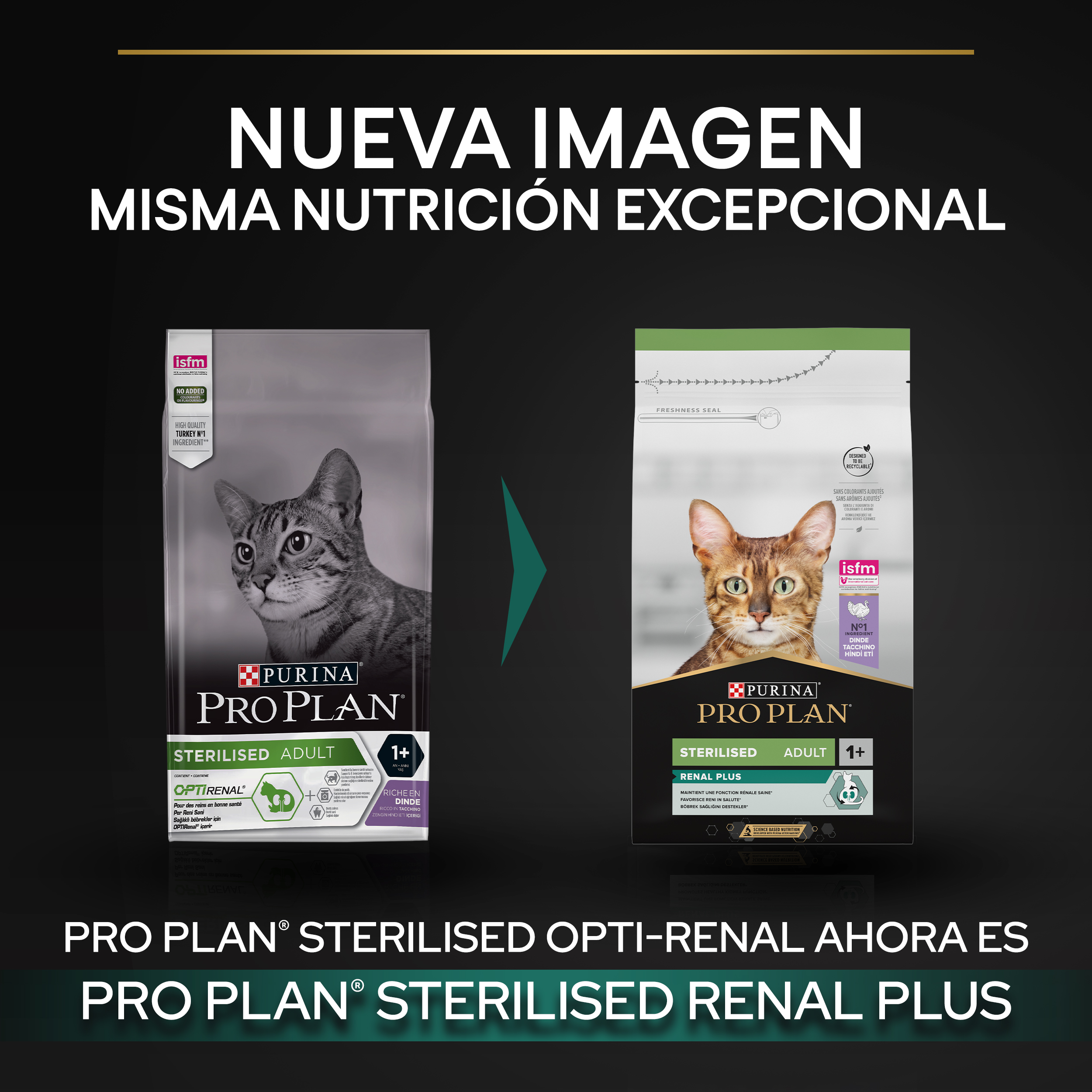 PURINA® PRO PLAN® Gato STERILISED Adult 1+ RENAL PLUS Pavo - Imagen 8