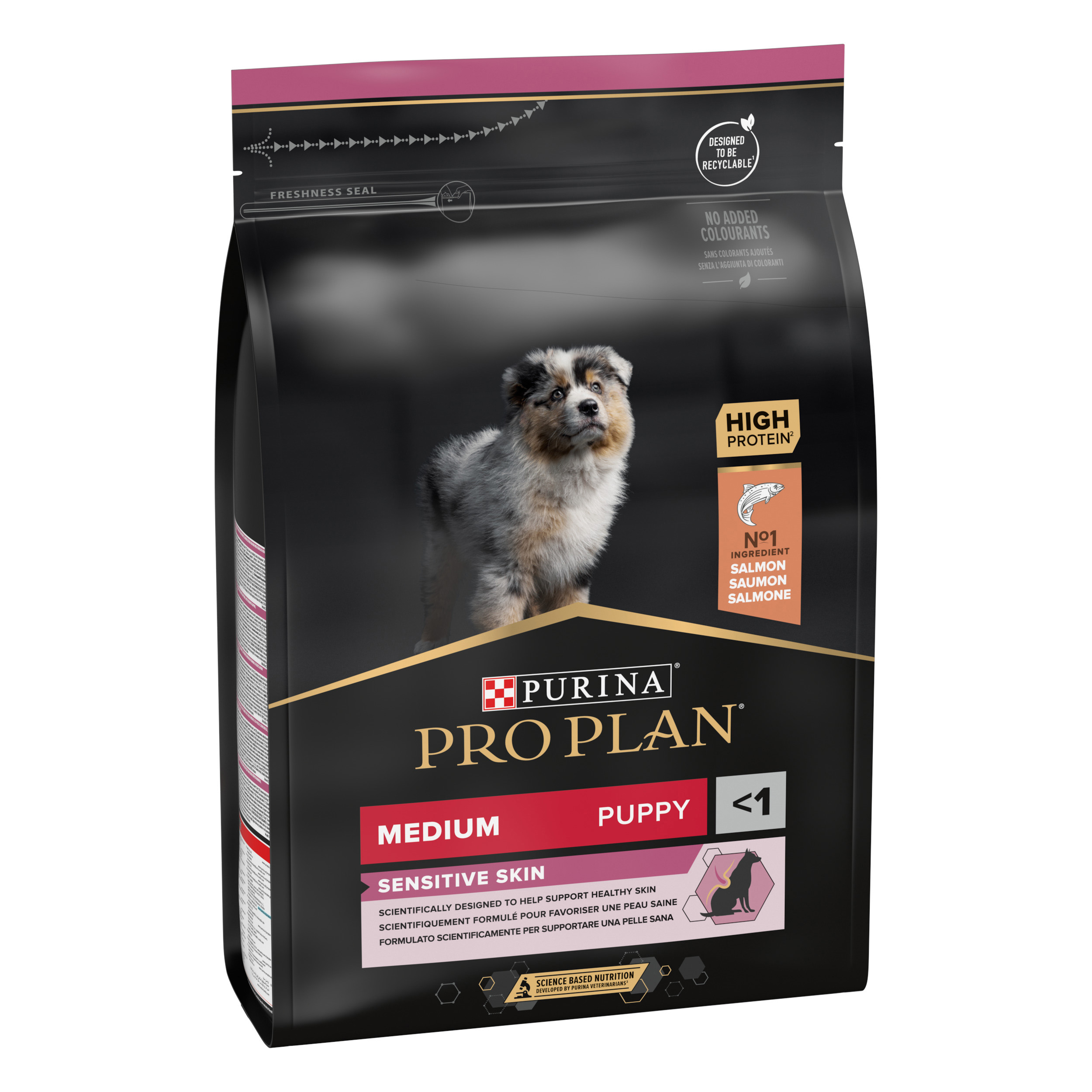 PRO PLAN Puppy Medium SENSITIVE SKIN Salmón