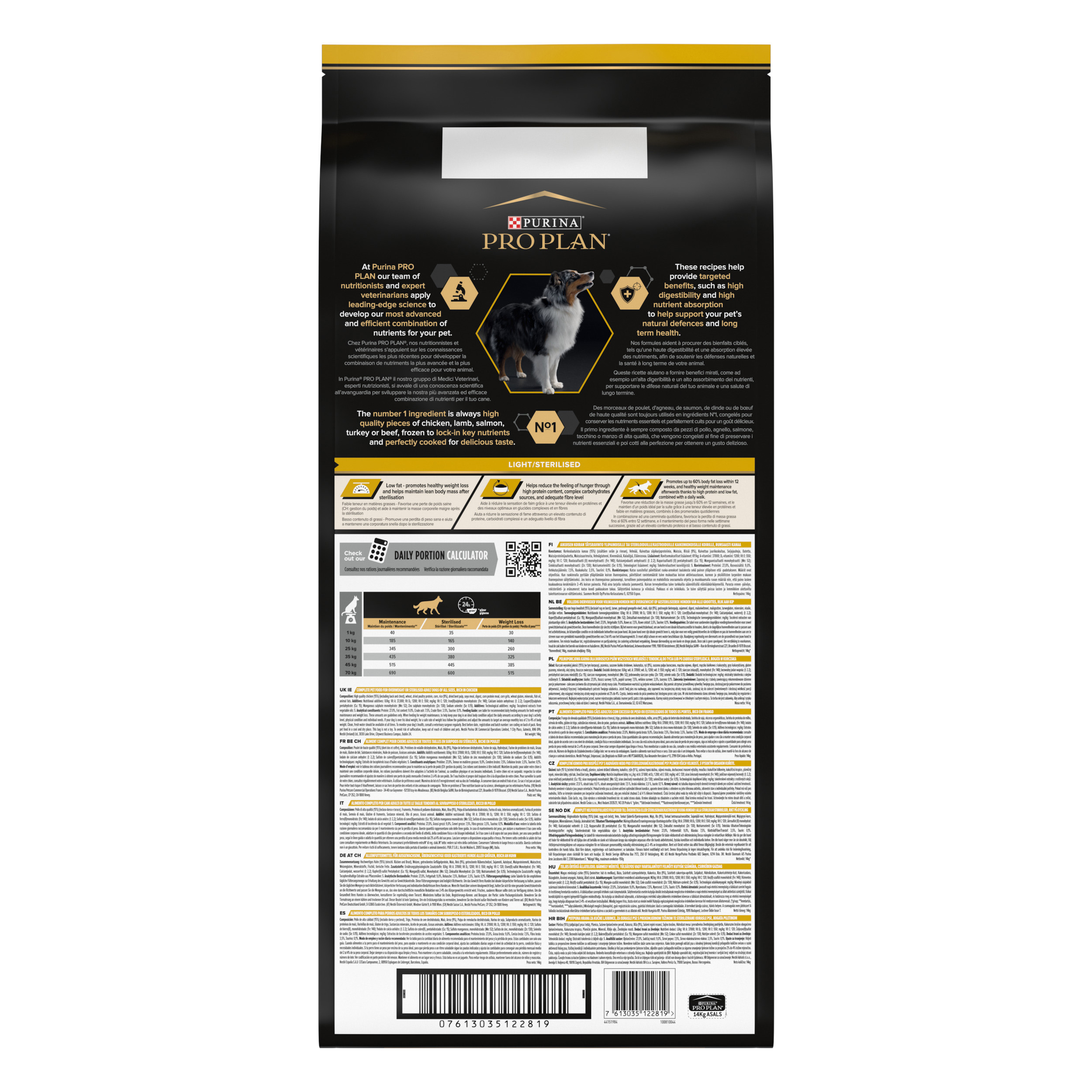 PRO PLAN All Sizes Adult LIGHT / STERILISED Pollo - Imagen 2