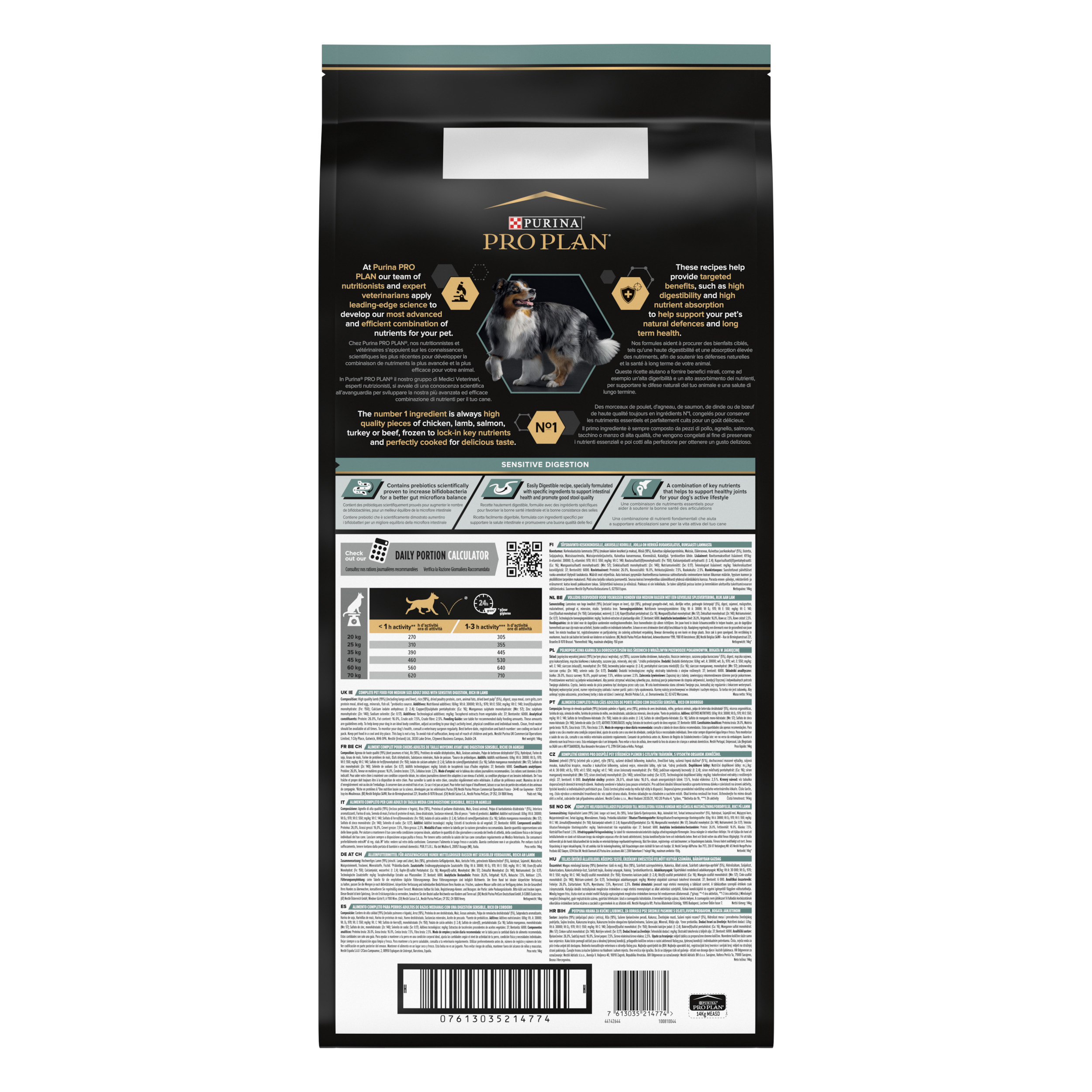 PRO PLAN Medium Adult SENSITIVE DIGESTION Cordero - Imagen 2