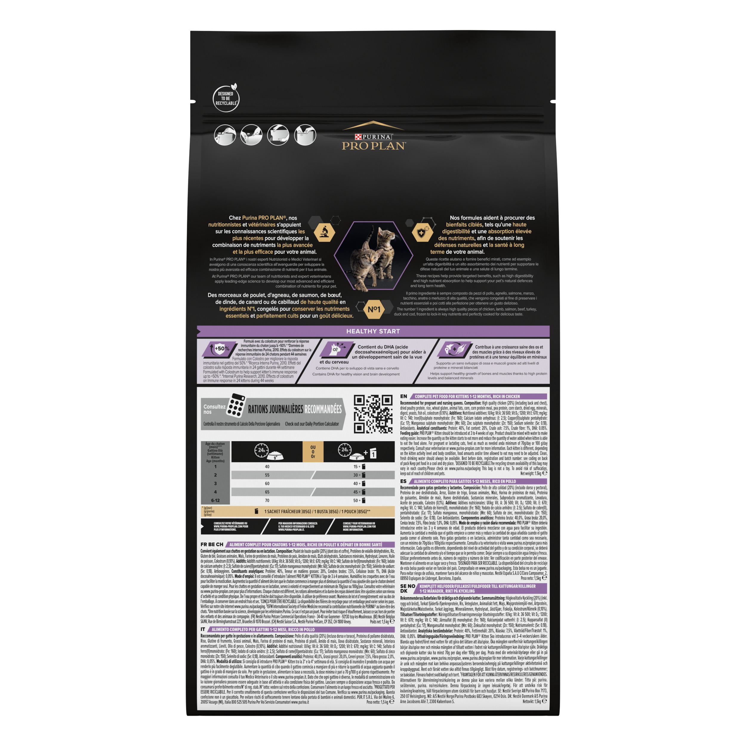 PURINA® PRO PLAN® Kitten HEALTHY START Pollo - Imagen 2