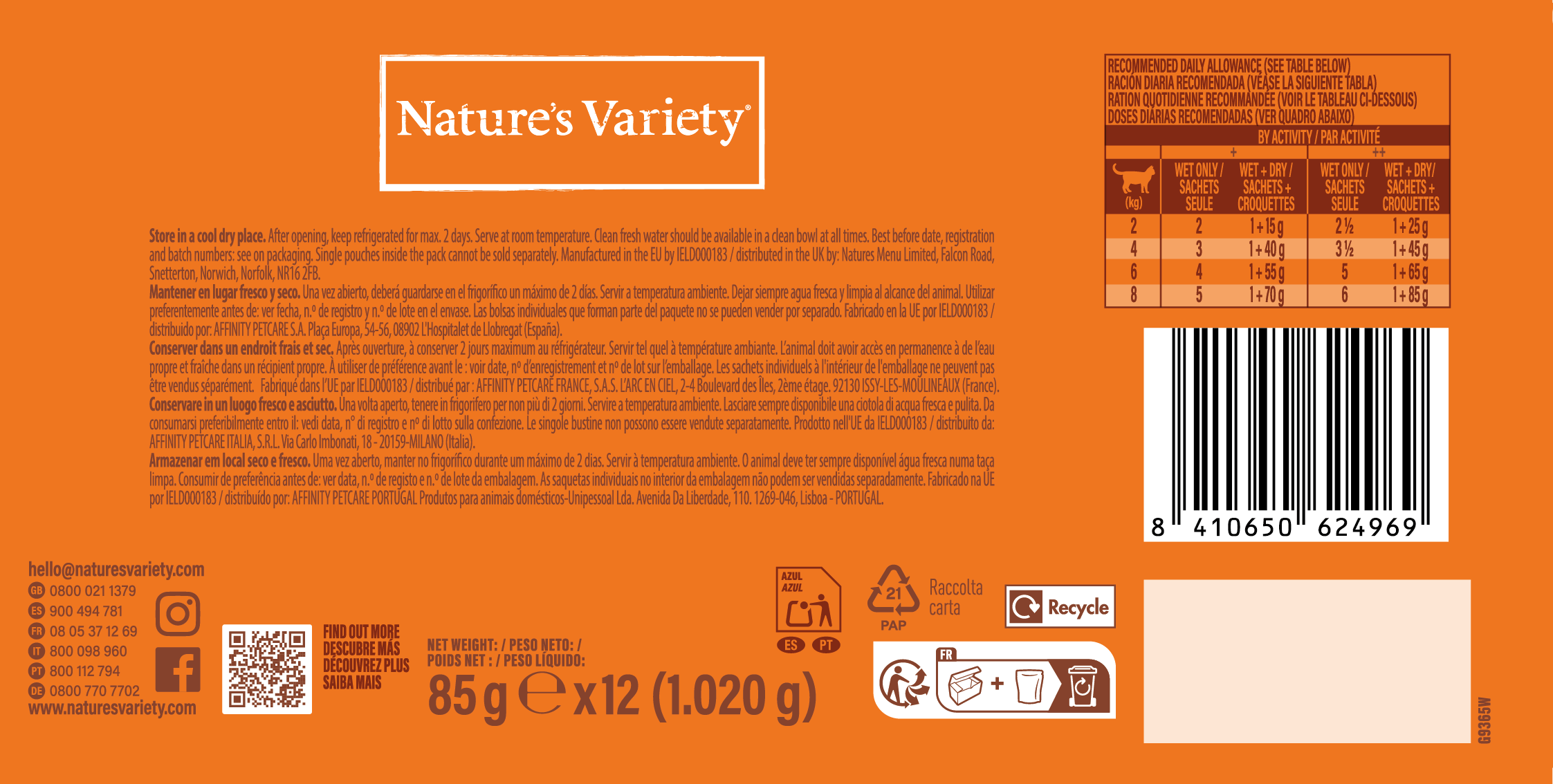 Nature's Variety BOCADITOS EN SALSA MULTIPACK CARNE - Imagen 2