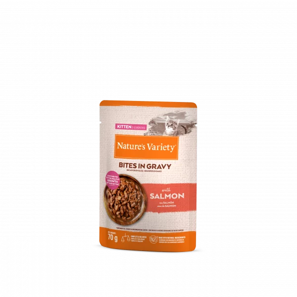 Nature's Variety BOCADITOS EN SALSA PARA GATITO CON SALMON
