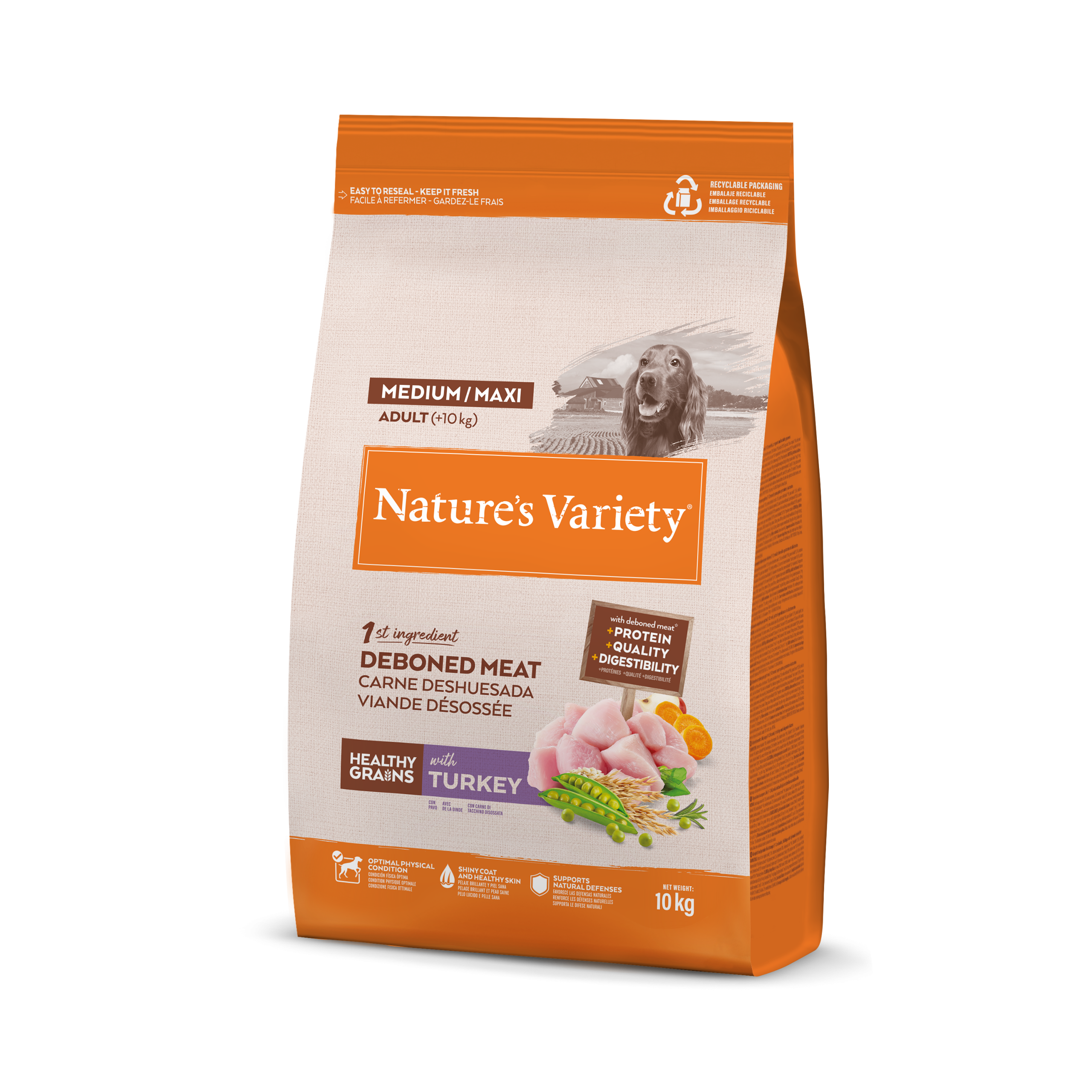 Nature's Variety HEALTHY GRAIN ADULT MED/MAXI PAVO