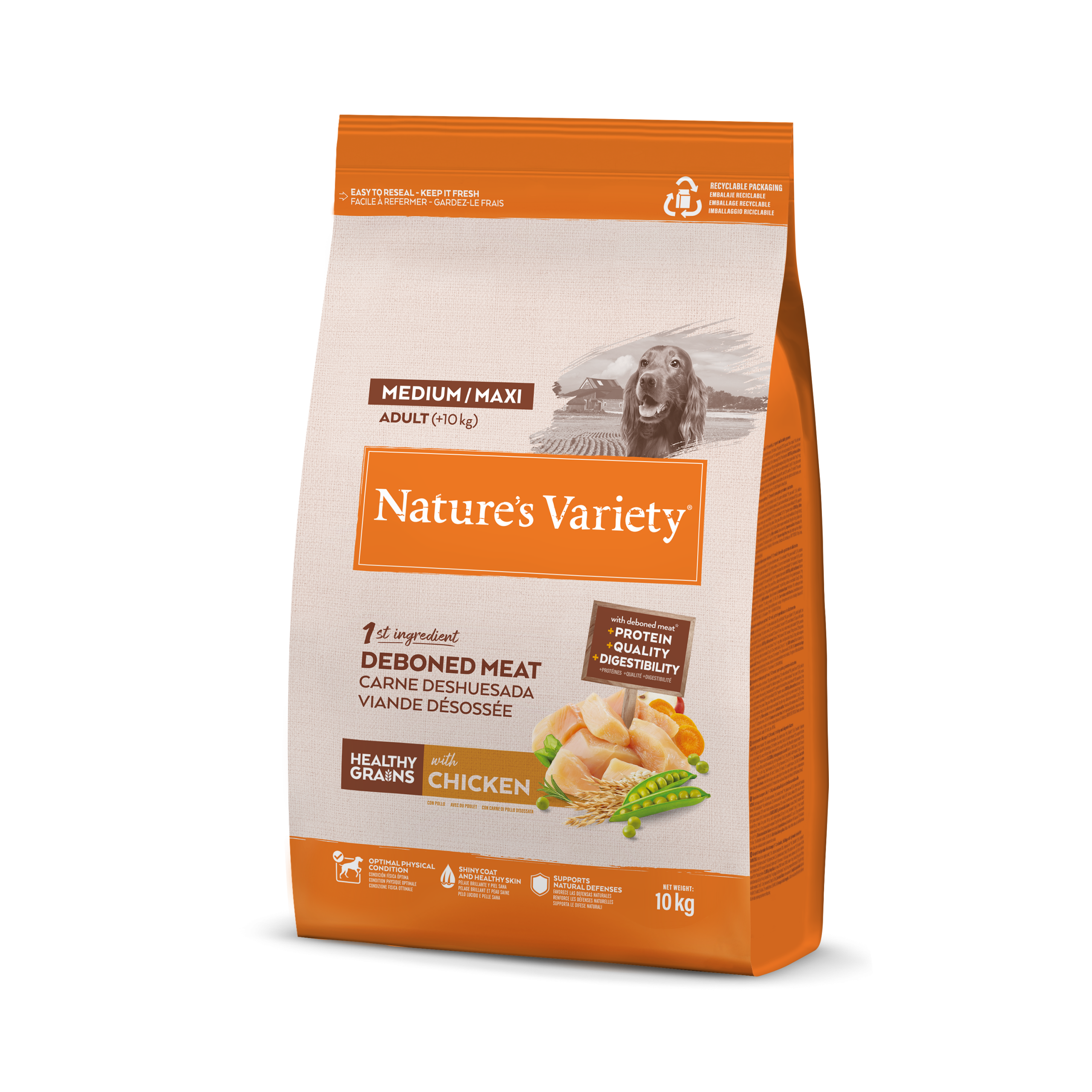 Nature's Variety HEALTHY GRAIN ADULT MED/MAXI POLLO