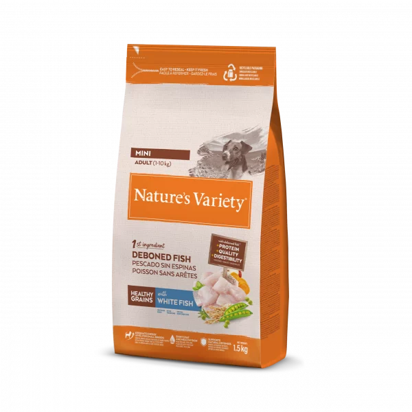 Nature's Variety HEALTHY GRAIN ADULT MINI PESCADO BLANCO