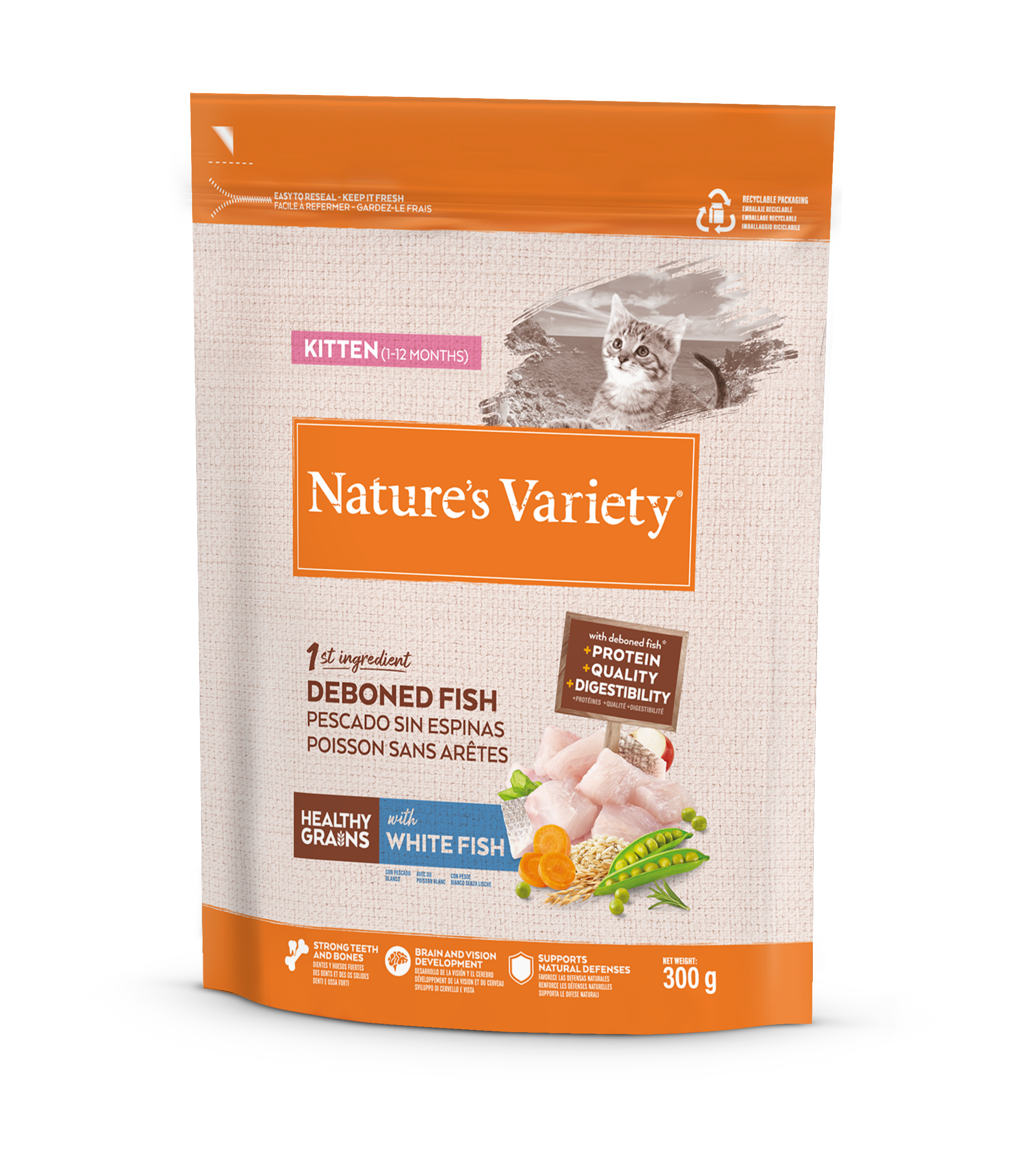 Nature's Variety HEALTHY GRAIN KITTEN PESCADO BLANCO - Imagen 2