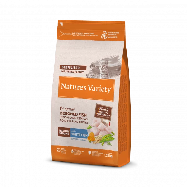 Nature's Variety HEALTHY GRAIN STERILIZED PESCADO BLANCO