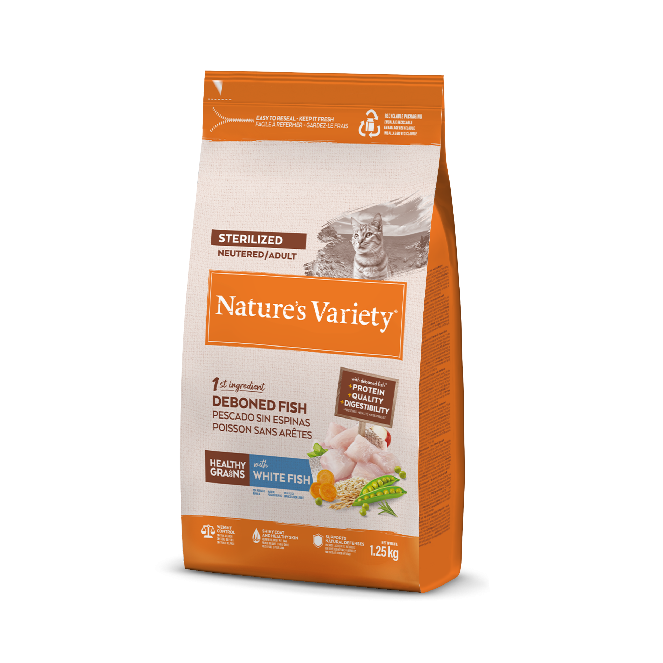 Nature's Variety HEALTHY GRAIN STERILIZED PESCADO BLANCO