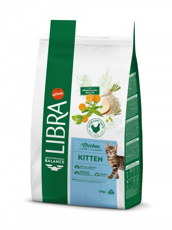 Libra Kitten con pollo