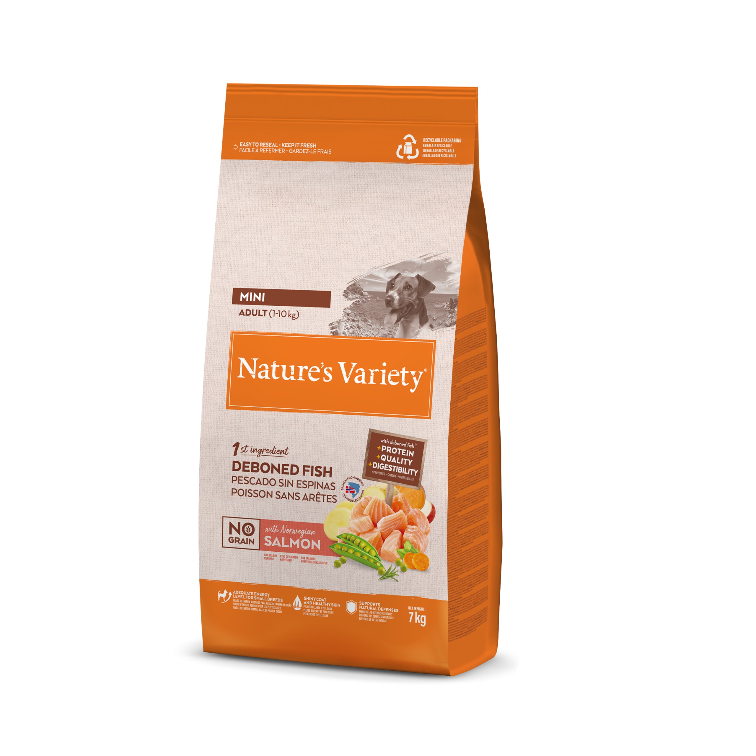 Nature's Variety NO GRAIN ADULT MINI SALMÓN NORUEGO