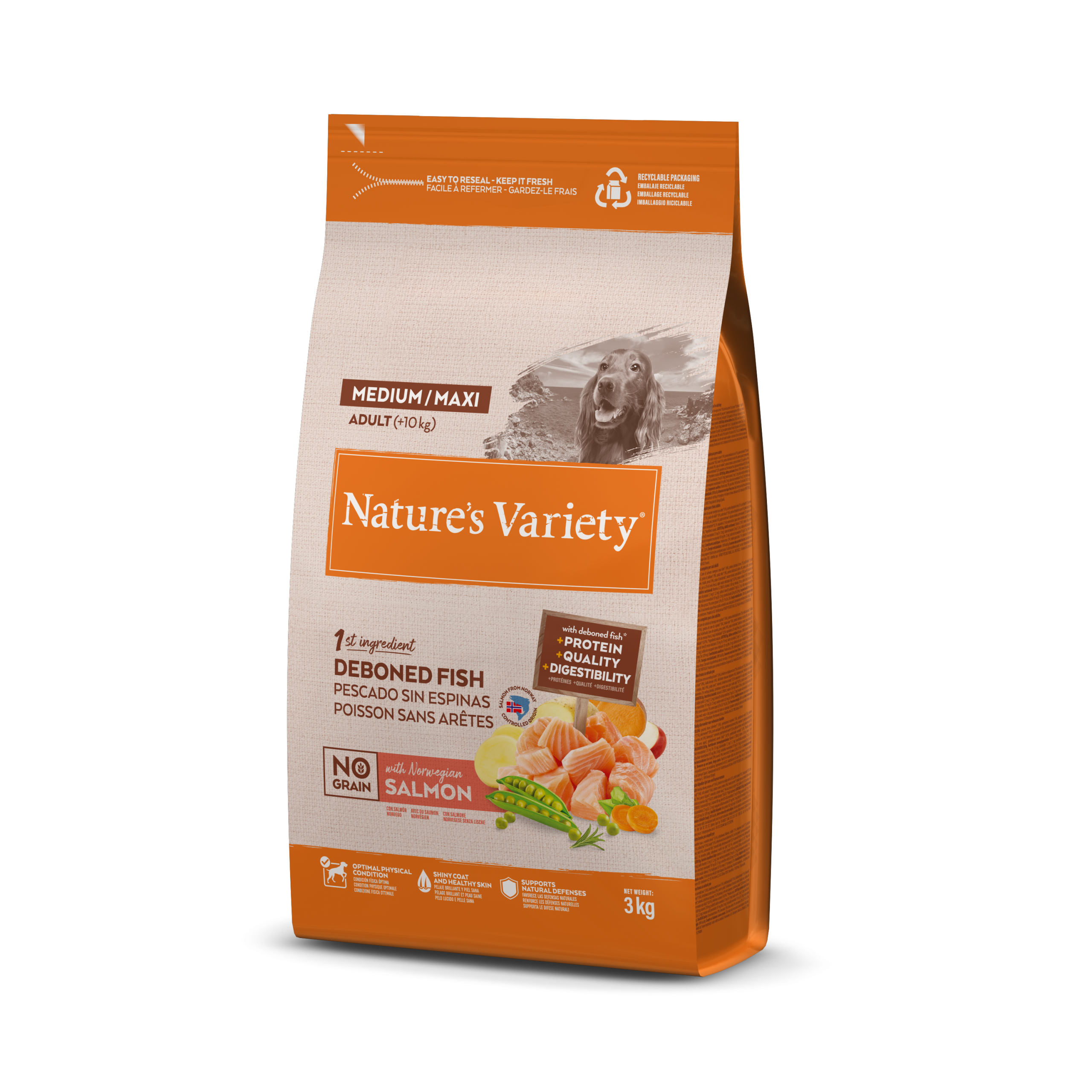 Nature's Variety NO GRAIN ADULT SALMÓN NORUEGO