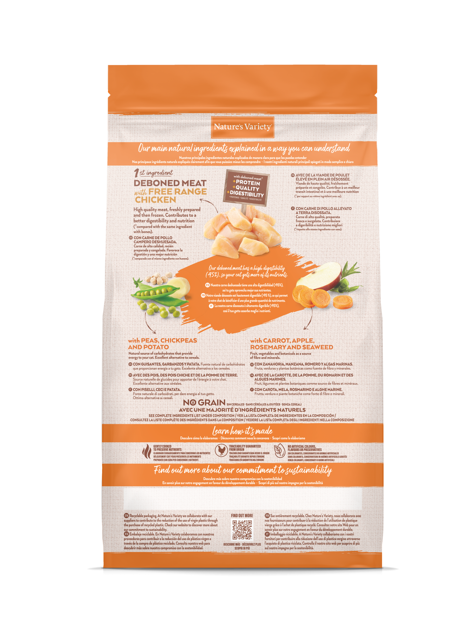 Nature's Variety NO GRAIN STERILIZED POLLO - Imagen 3