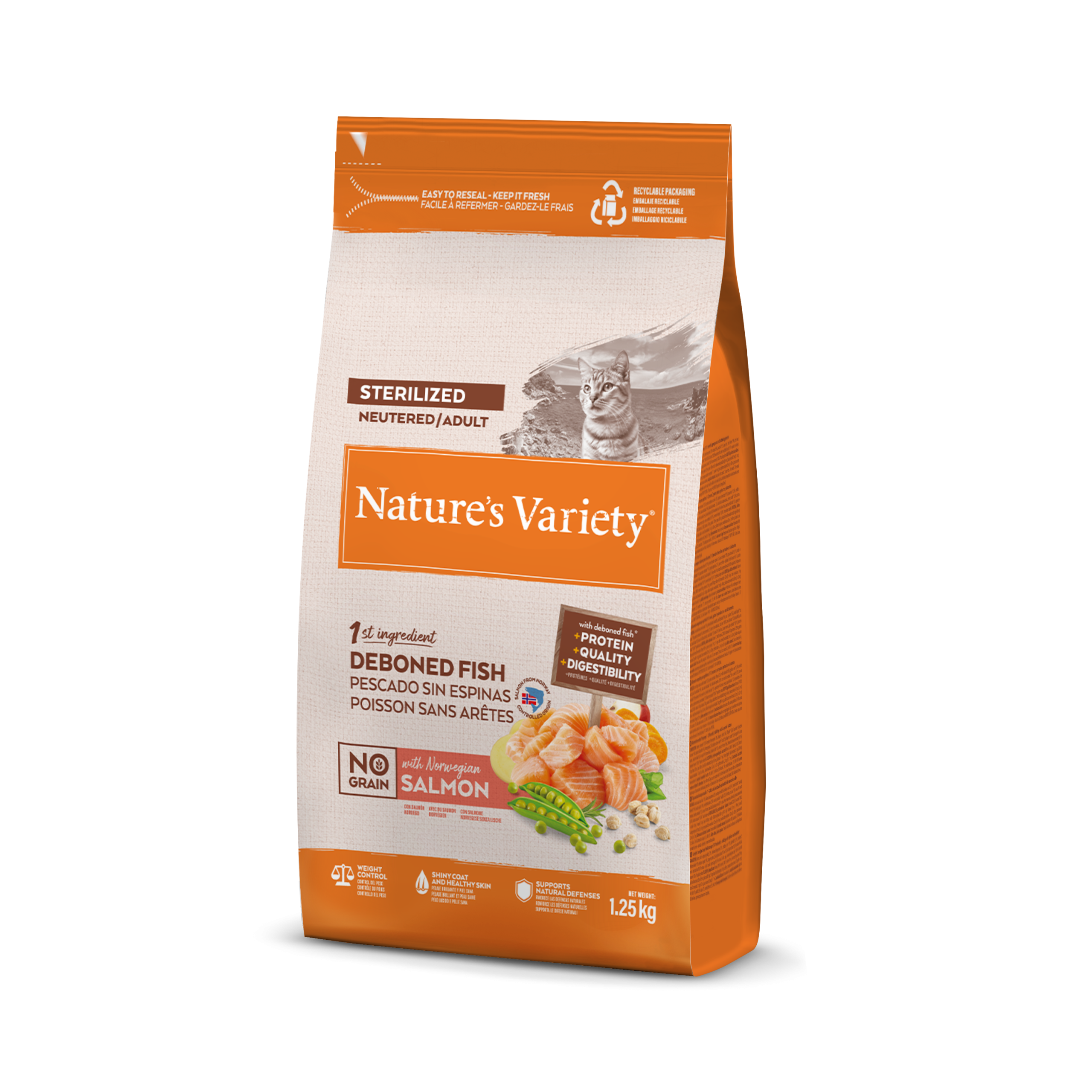 Nature's Variety NO GRAIN STERILIZED SALMÓN NORUEGO