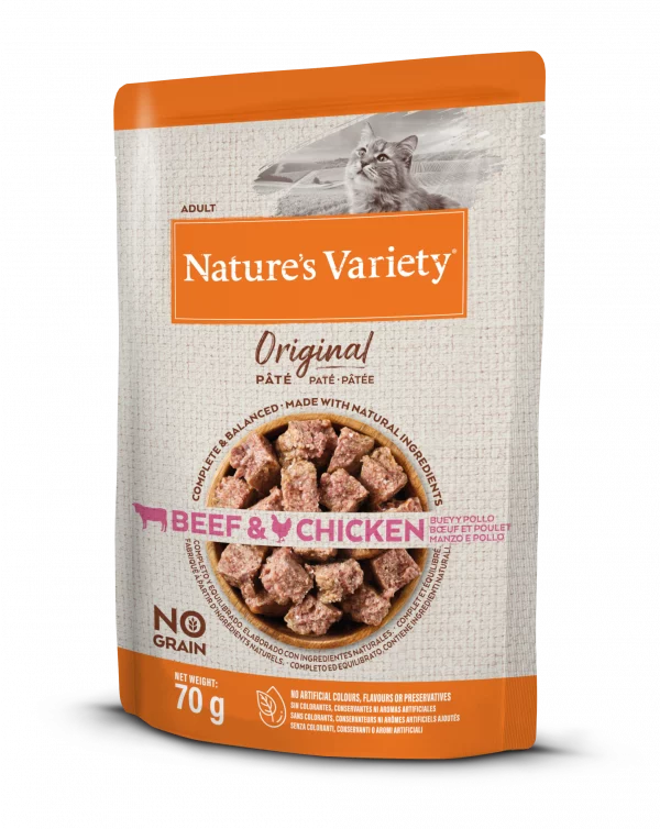 Nature's Variety NO GRAIN Paté Buey y Pollo