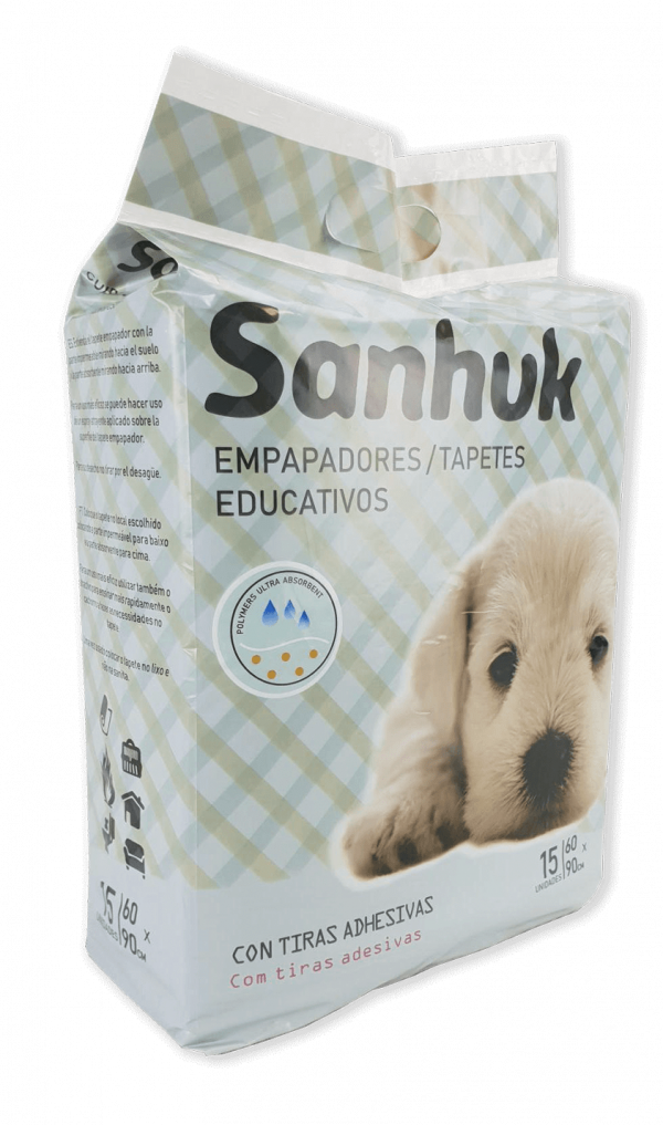 Empapadores super absorbentes Sanhuk 60x90cm 15uds/blister
