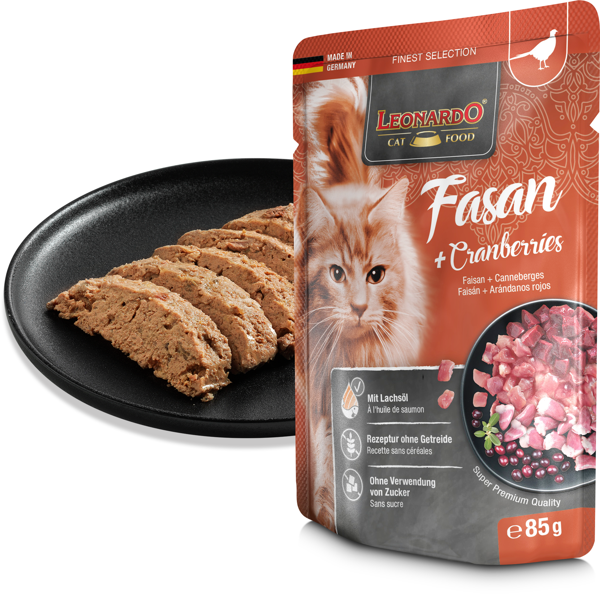 LEONARDO FAISÁN + ARÁNDANOS ROJOS 85g