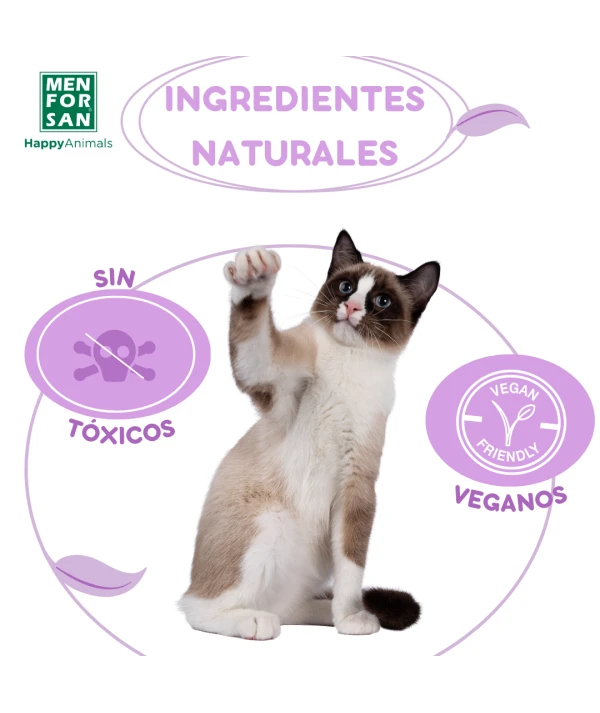 ChampĂș en espuma anti-insectos con margosa, geraniol y lavandino para gatos 200ml - Imagen 5