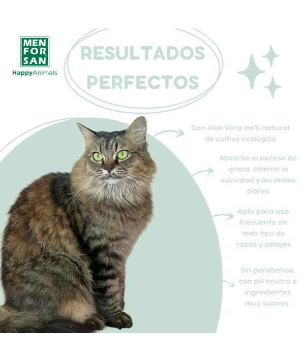 ChampĂș en espuma con aloe vera para gatos 200ml - Imagen 3