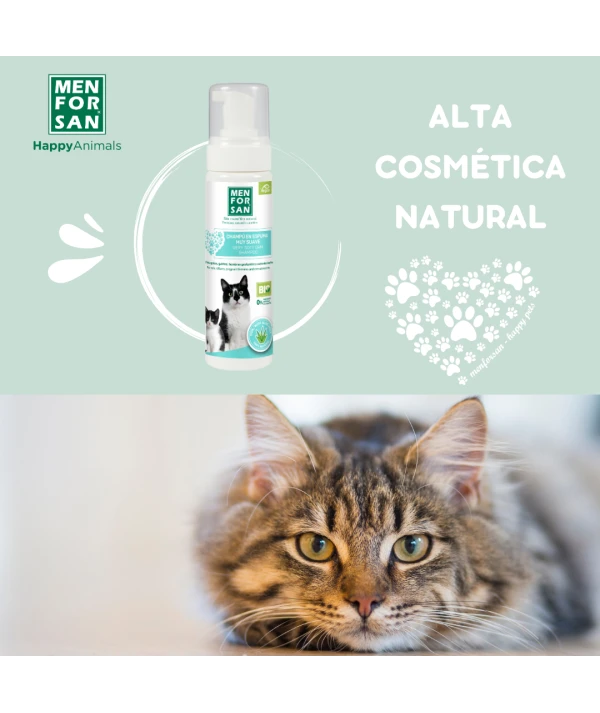 ChampĂș en espuma con aloe vera para gatos 200ml - Imagen 5